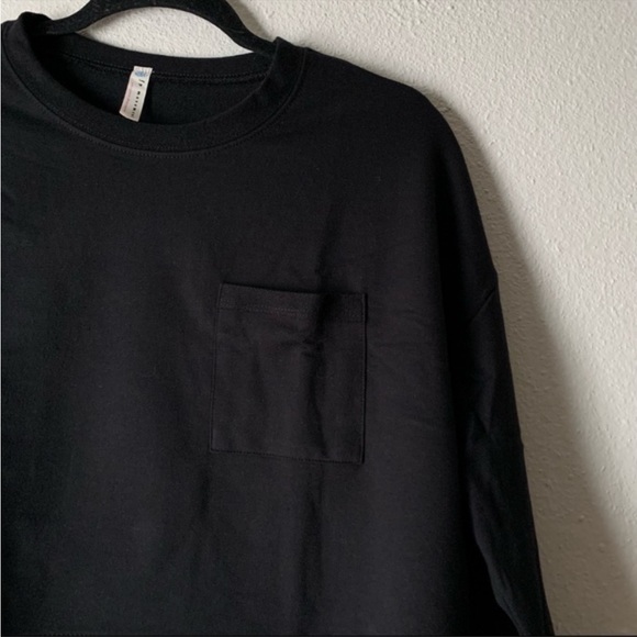 Free People black Sunny Set crop lounge set S New With Tags - Picture 5 of 11